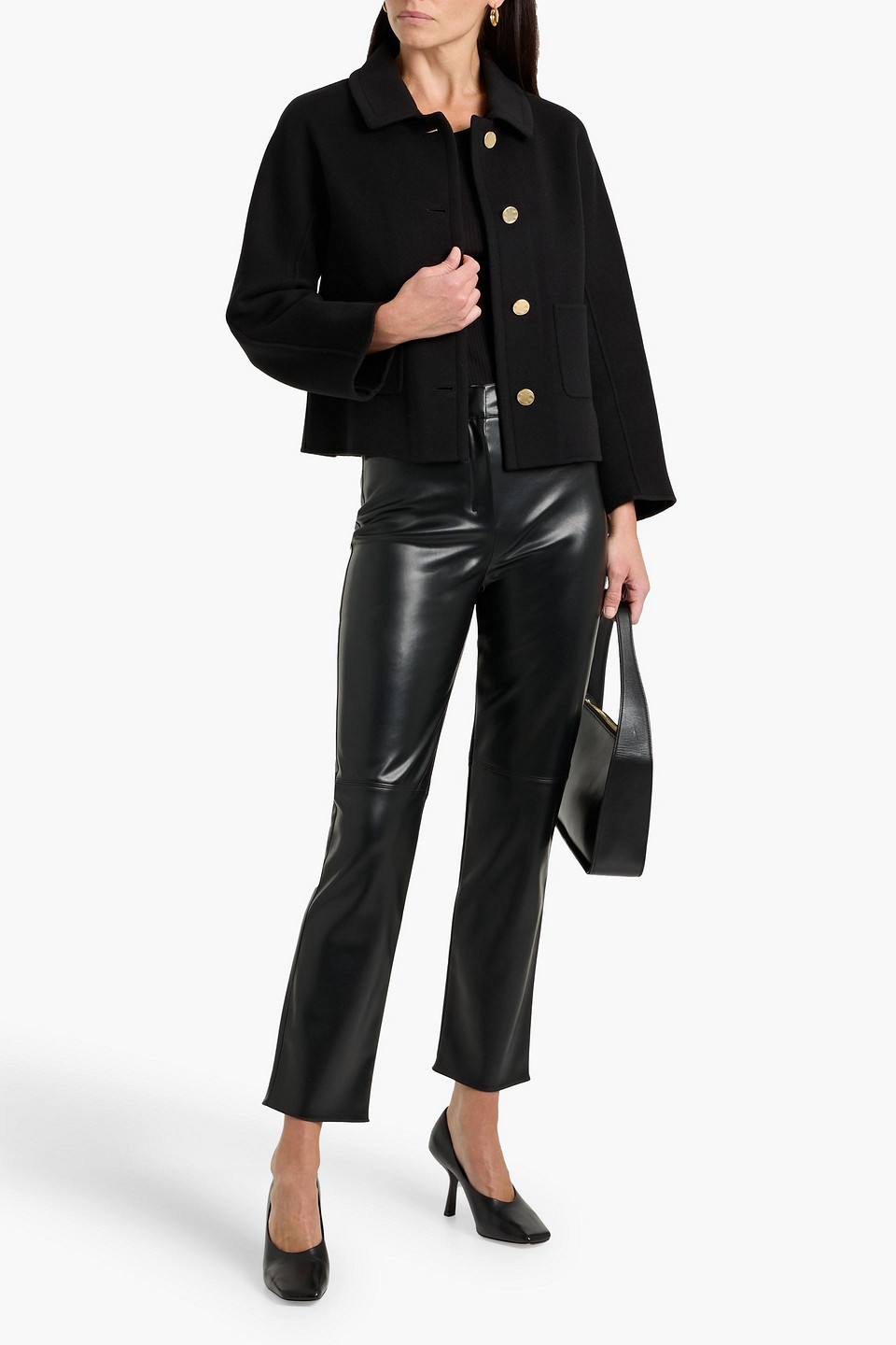 Max Mara Sogno Wool Jacket In Black