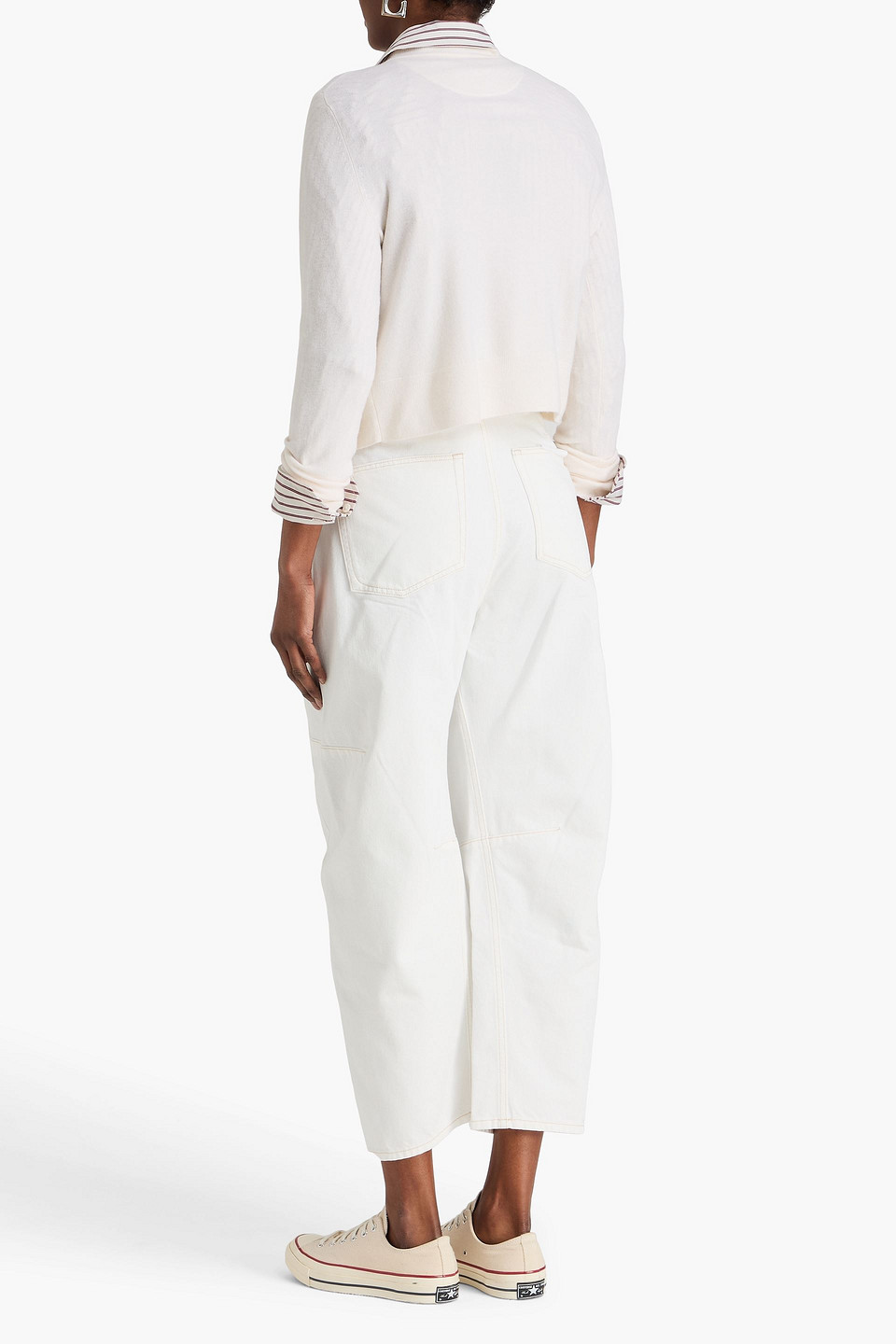  Rag & Bone - Hoch Sitzende Barrel-jeans „charlie“ - Weiß - 23 