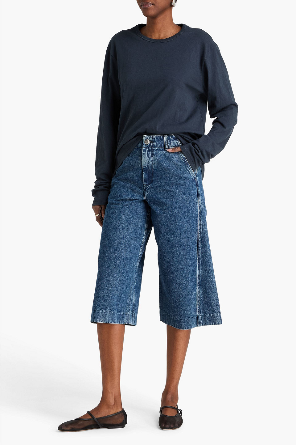  Rag & Bone - Jamie Denim Culottes - Blue - 24 