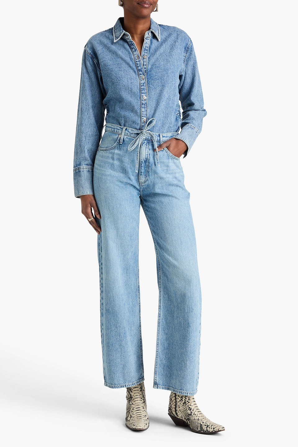  Rag & Bone - Jeanshemd „leah“ - Blau - Xs 
