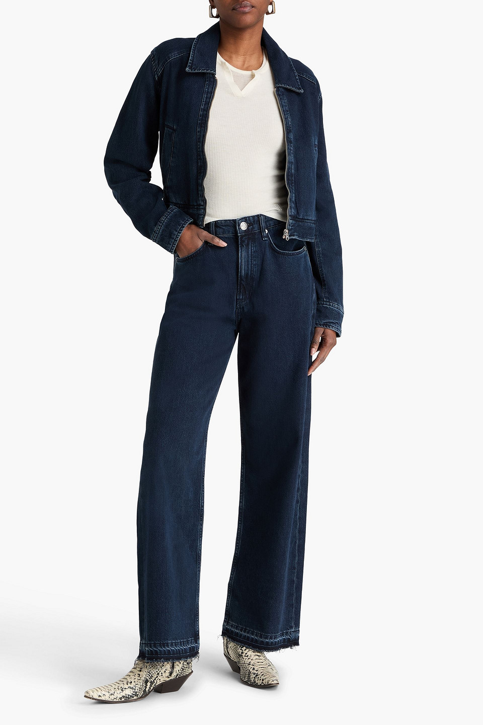  Rag & Bone - Anya Denim Jacket - Blue - M 