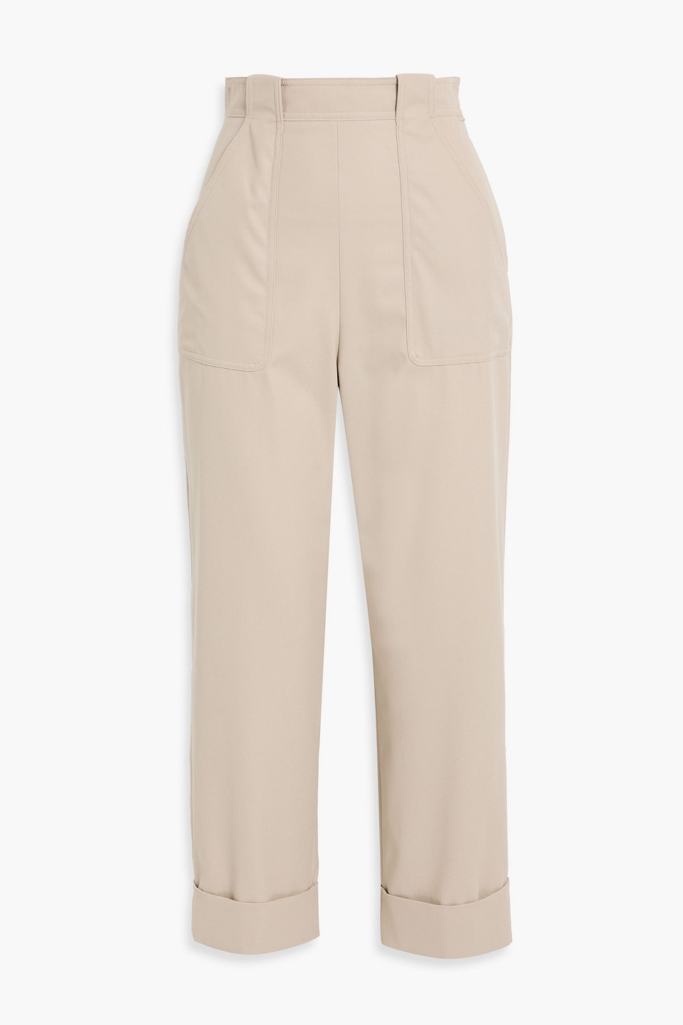 max mara - palio cotton-twill straight leg pants - neutral - it 36