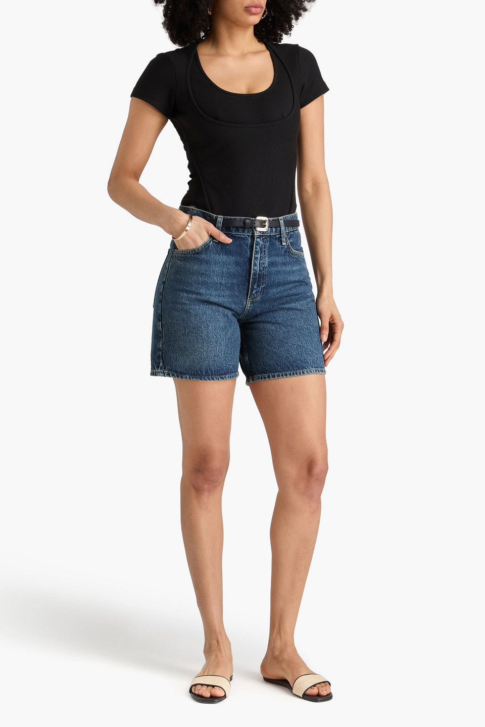  Rag & Bone - Kaia Denim Shorts - Blue - 23 