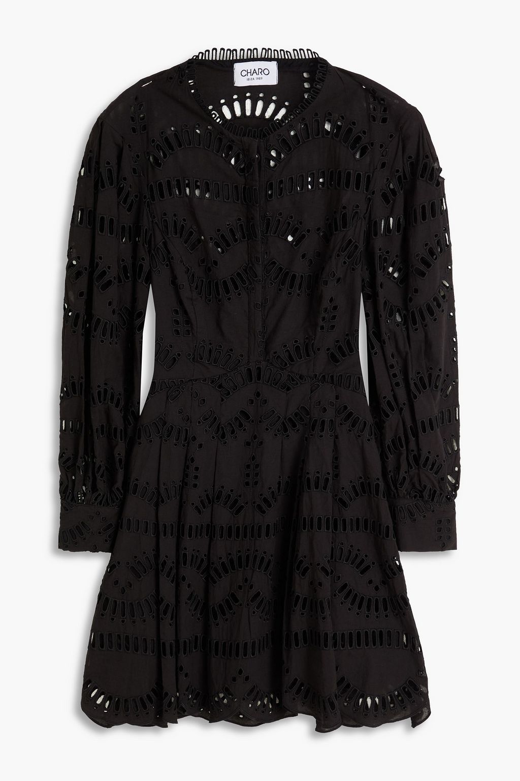 black broderie anglaise mini dress Posse // Broderie Anglaise Mini Dress VSP Consignment