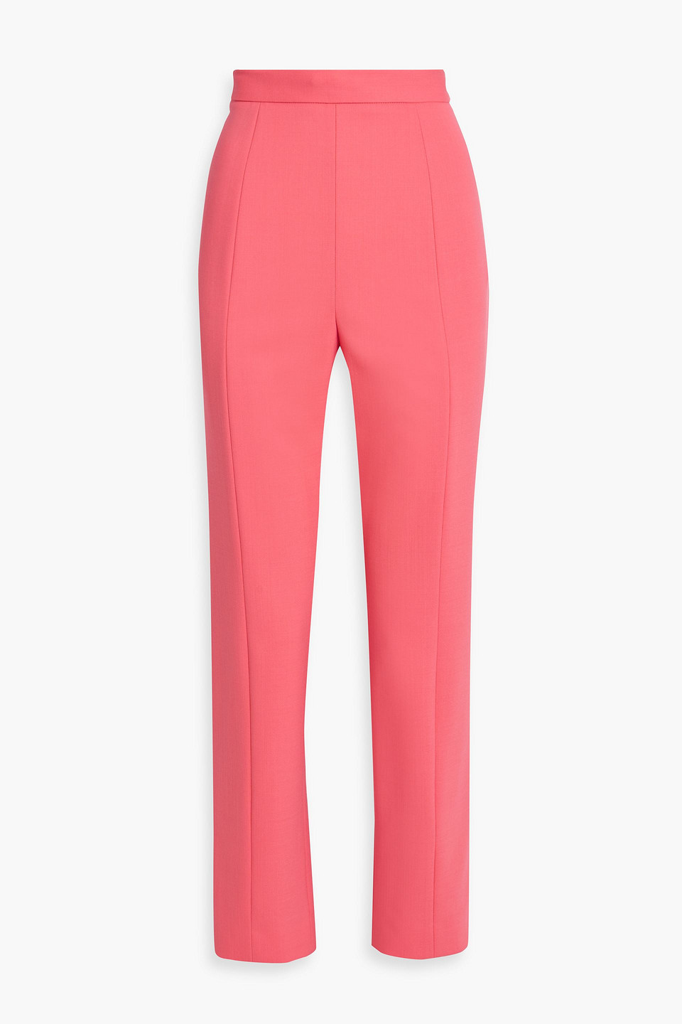 carolina herrera - wool-blend slim-leg pants - orange - us 8