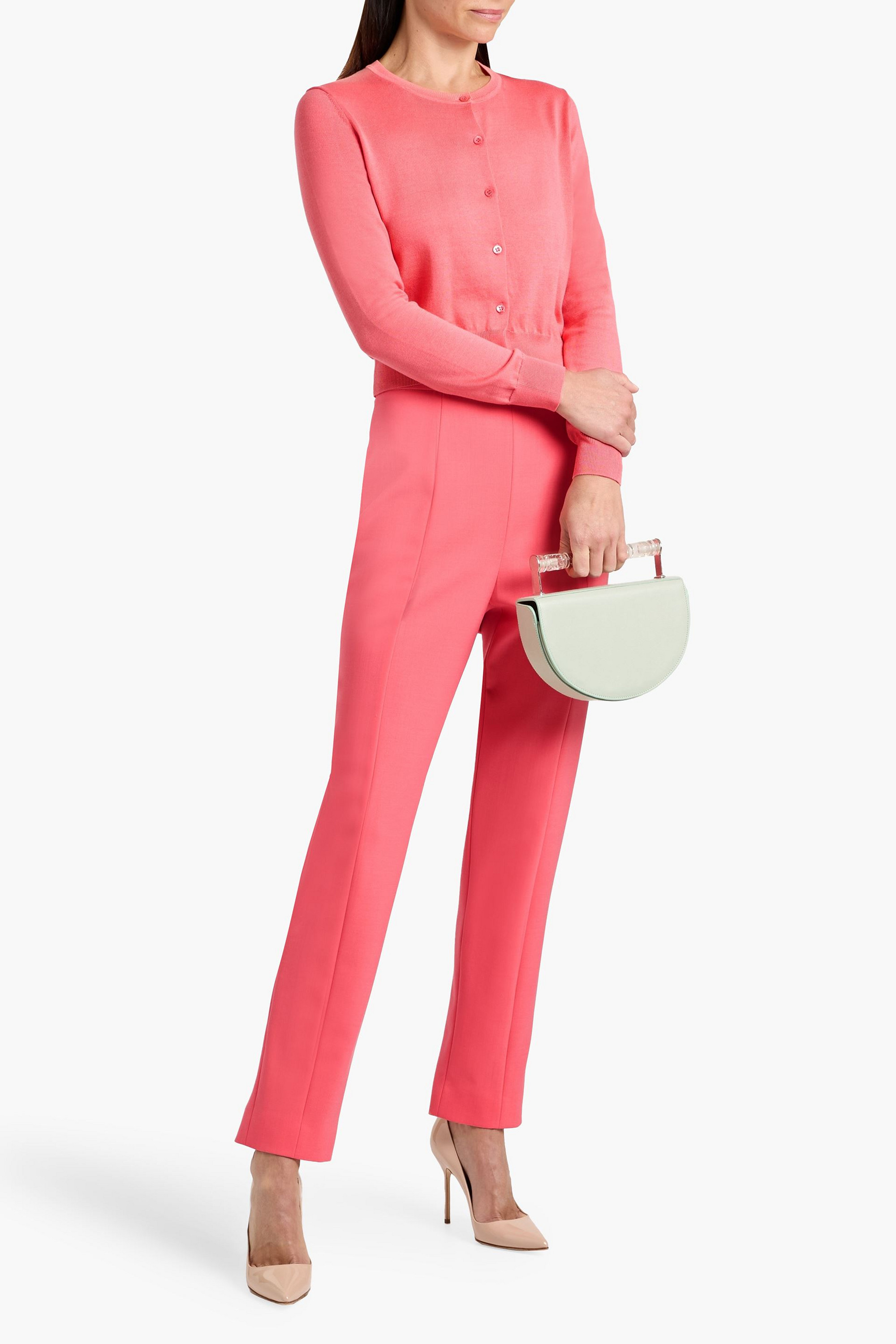 Carolina Herrera Wool-blend slim-leg pants