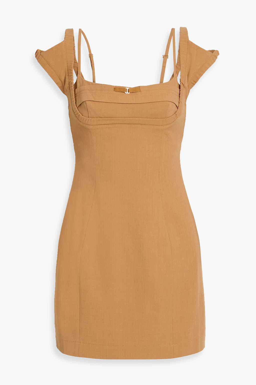 JACQUEMUS Kibo cutout woven mini dress | THE OUTNET
