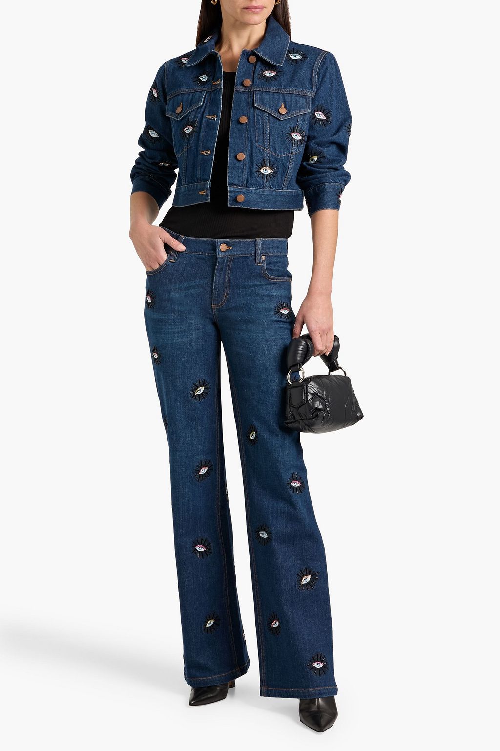ZIMMERMANN Cropped denim jacket | THE OUTNET