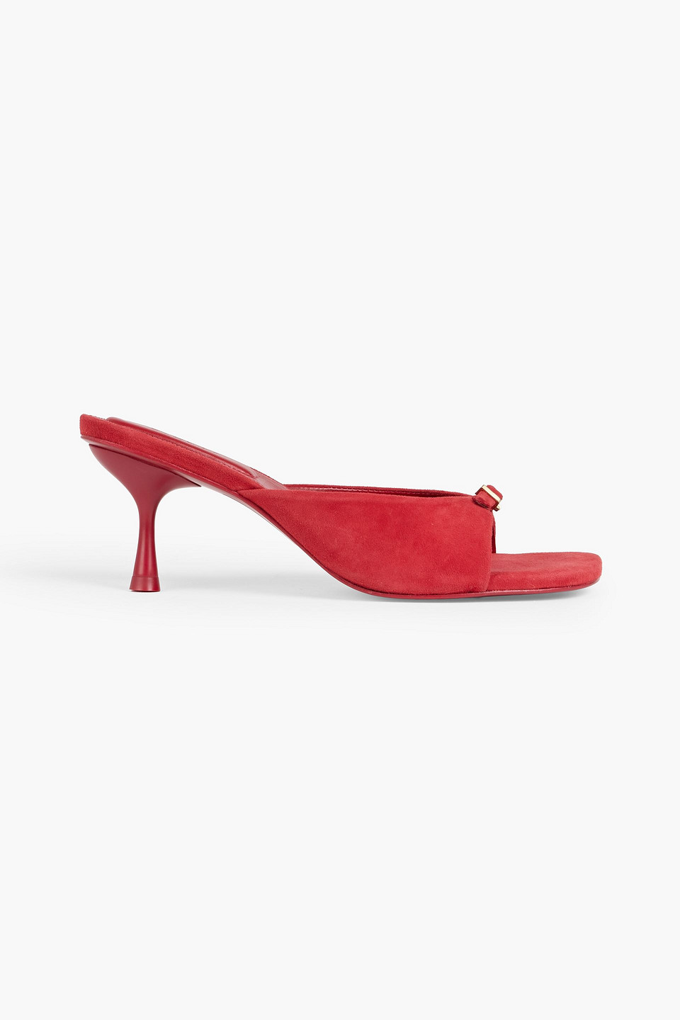 Simkhai Carey Suede Mules In Red