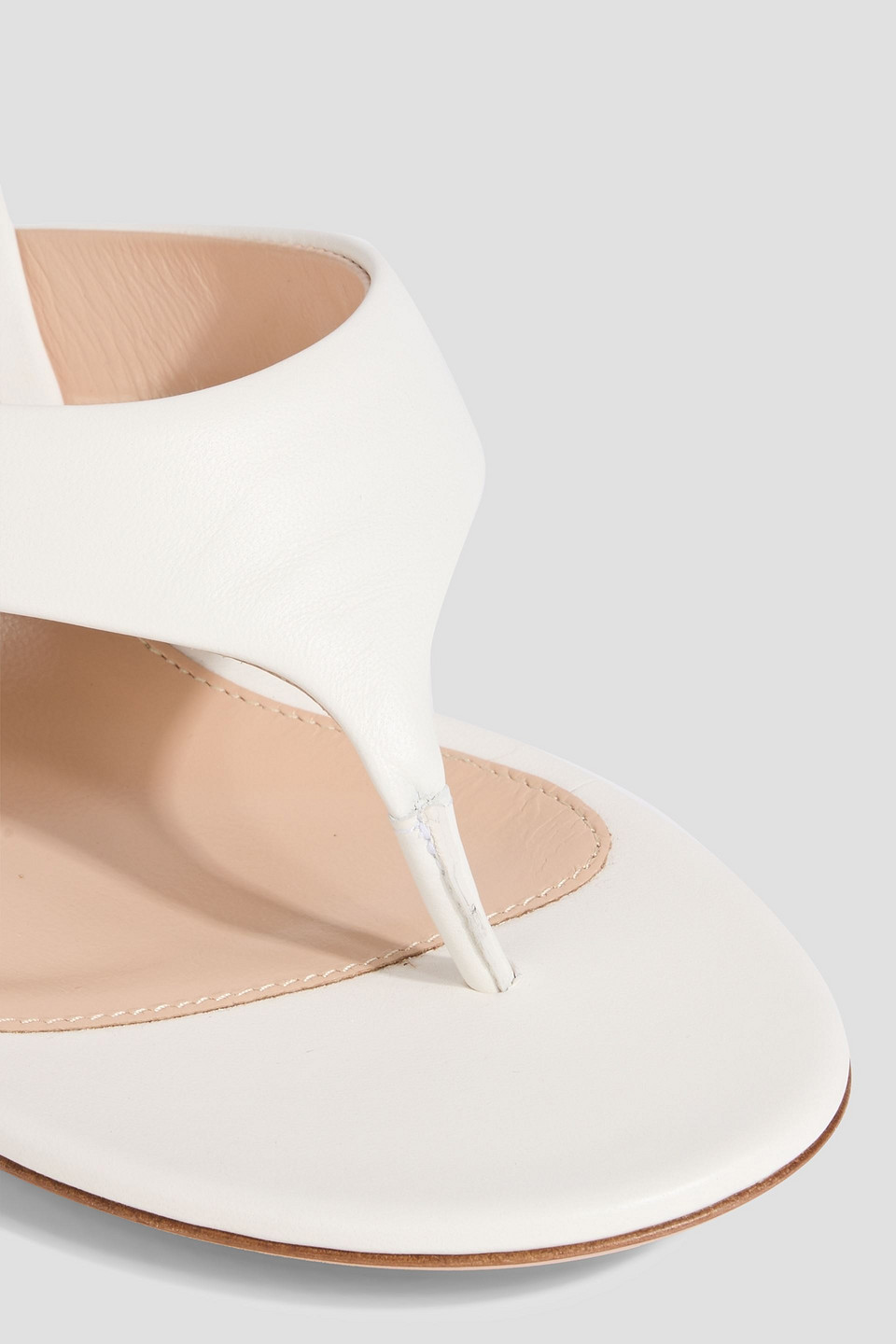 Gianvito Rossi Ascent Thong 55 High-heeled Sandals In White