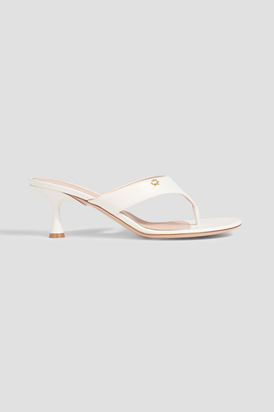 Gianvito Rossi Ascent Thong 55 High-heeled Sandals In White