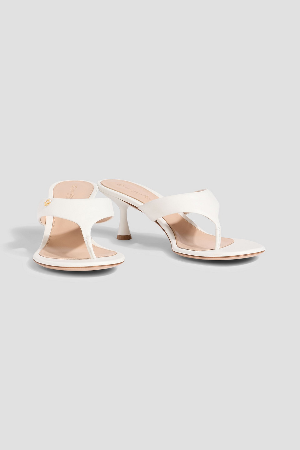 Gianvito Rossi Ascent Thong 55 High-heeled Sandals In White