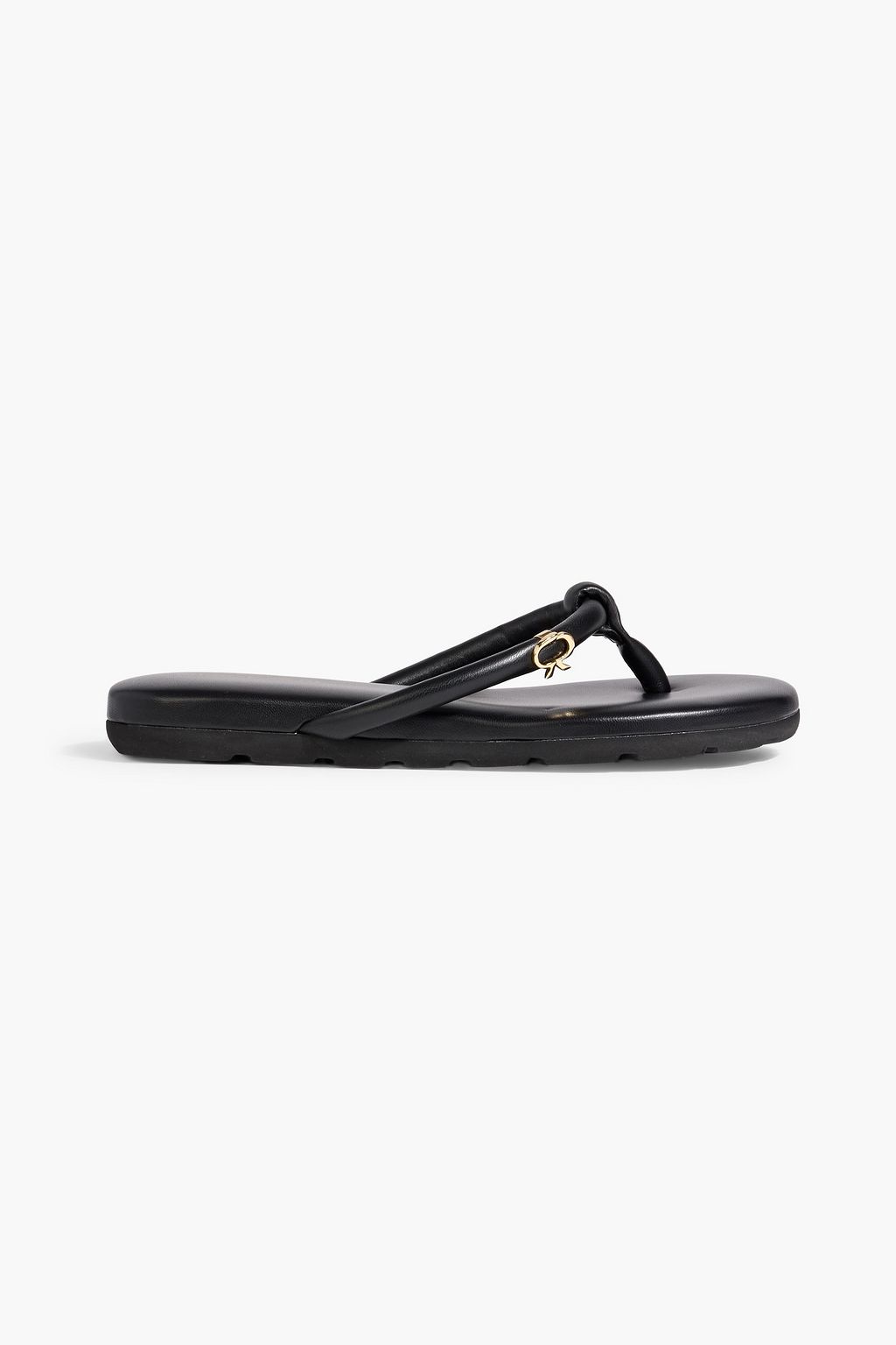 GIANVITO ROSSI Fiji padded leather flip flops | THE OUTNET