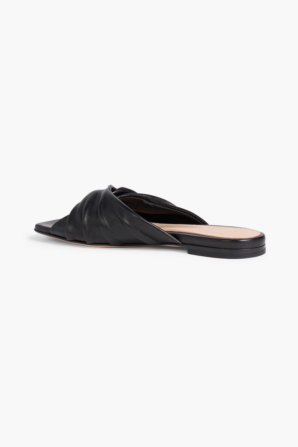 GIANVITO ROSSI Selene twisted leather slides | THE OUTNET