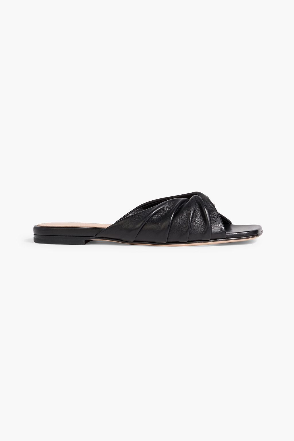 GIANVITO ROSSI Selene twisted leather slides | THE OUTNET