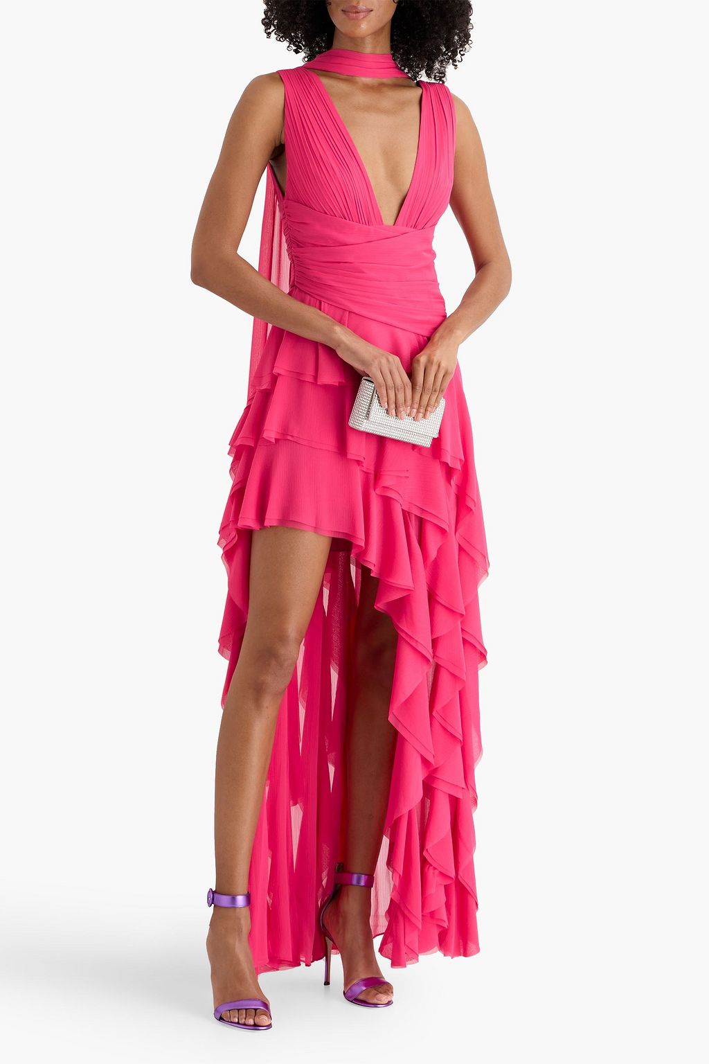 navy blue dress for baby girl Svetlana Asymmetrical Draped Cami Dress by alice + olivia at THE MILE