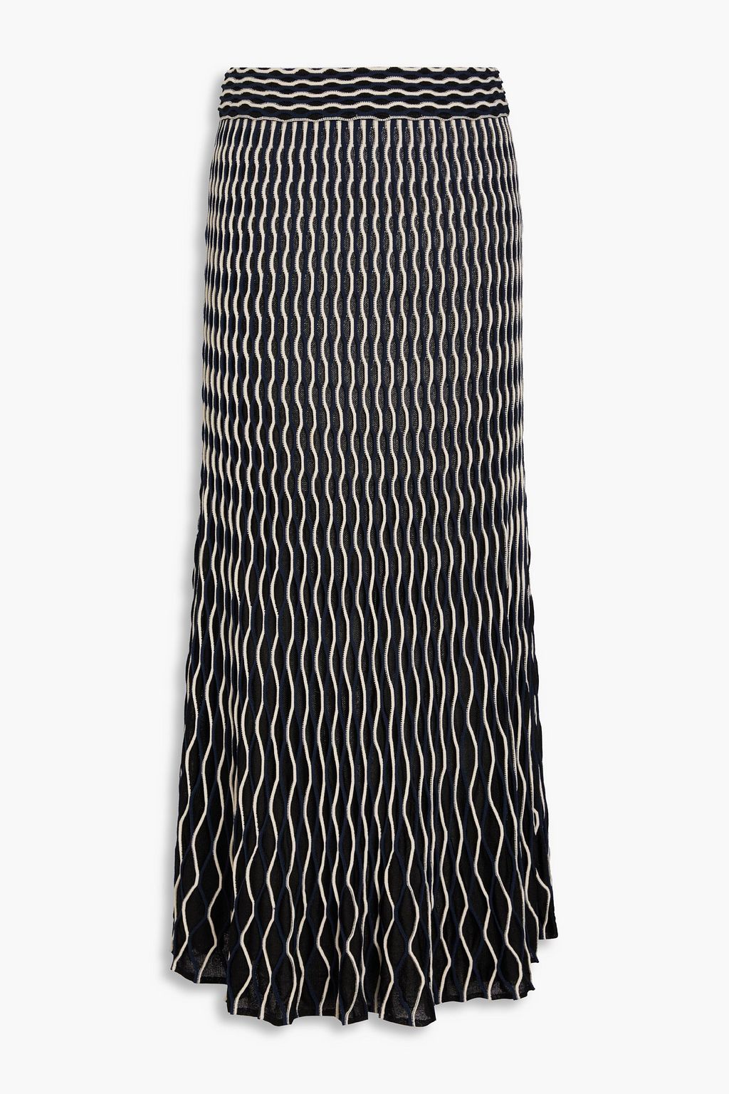 SIMKHAI Aliza jacquard-knit midi skirt | THE OUTNET