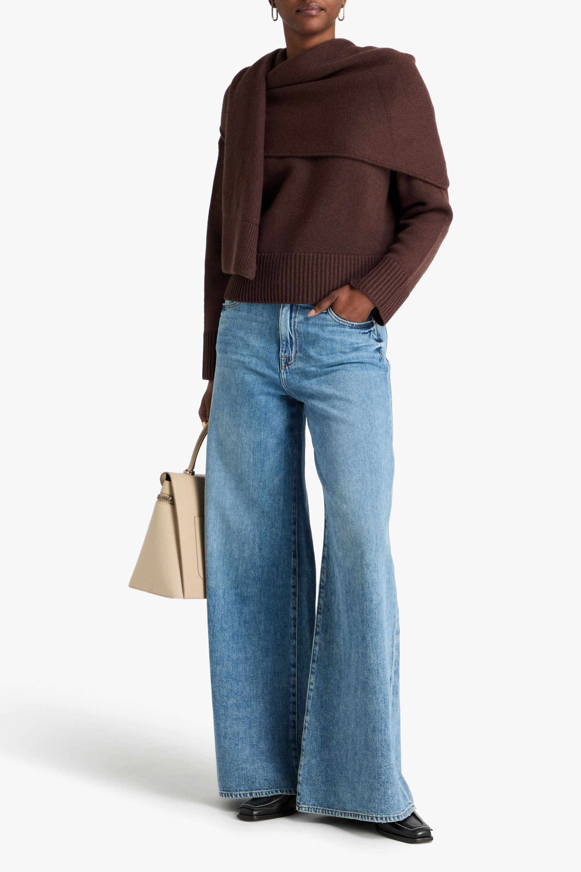 SIMKHAI Arlo high-rise wide-leg jeans