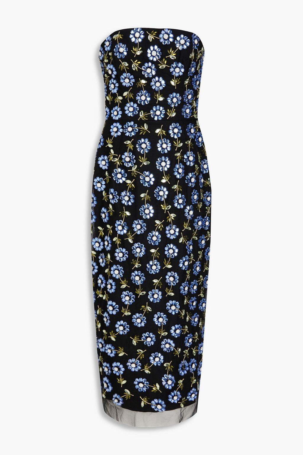 oscar de la renta cut-out leather midi dress Oscar de la Renta - Black Leather Midi Dress