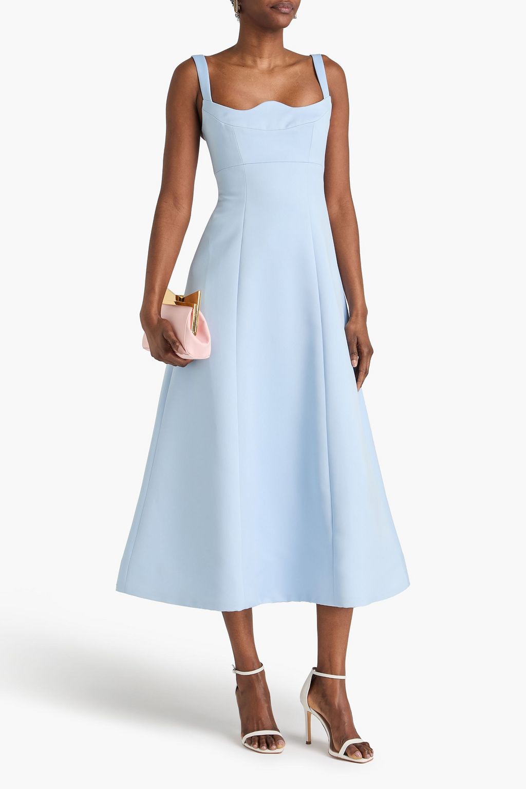 chinese dress ladies Leo Lin Odette Midi Dress in Rosebud Print in Navy Size 8, 10 main image 0