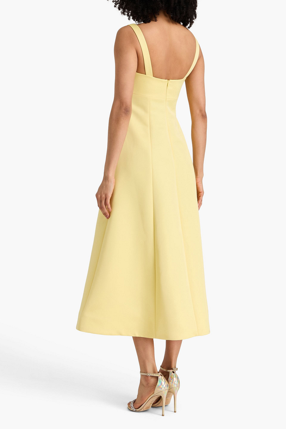  Leo Lin - Midikleid „odette“ Aus Satin - Gelb - Uk 16 