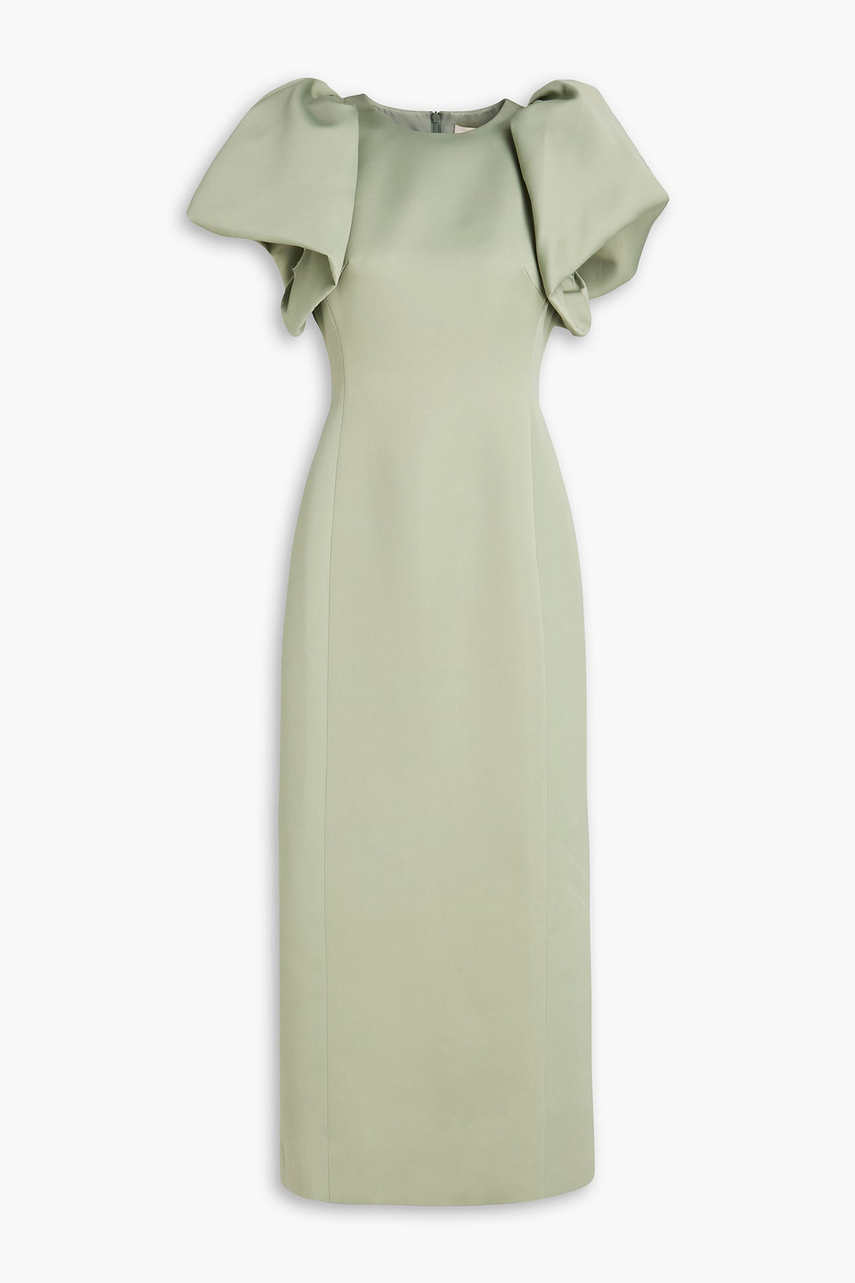 Leo Lin Lucinda Satin Maxi Dress In Green