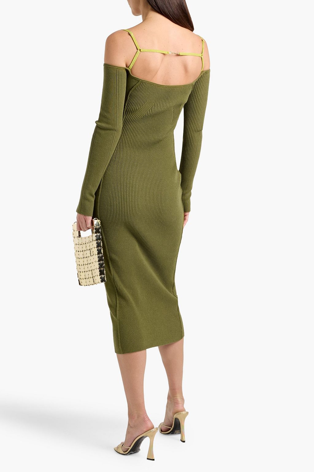 green jacquemus dress Jacquemus - The Drapeado Mini Dress - Dark Green
