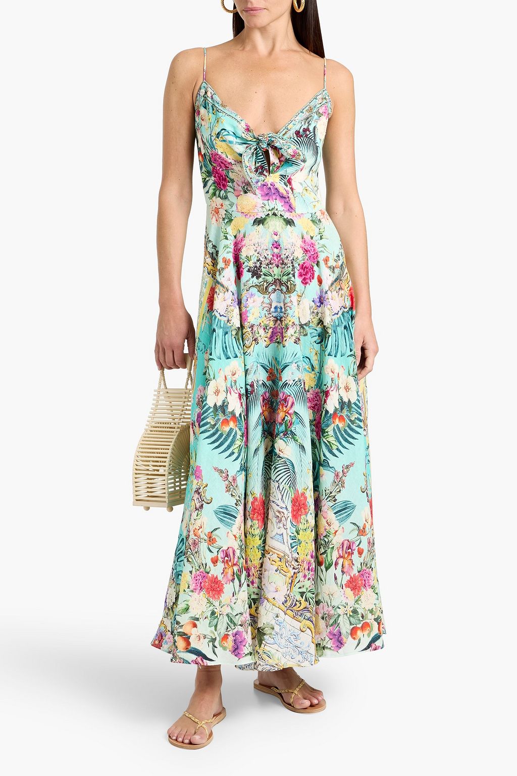 strapless open back dress Moara Cut Out Maxi Dress