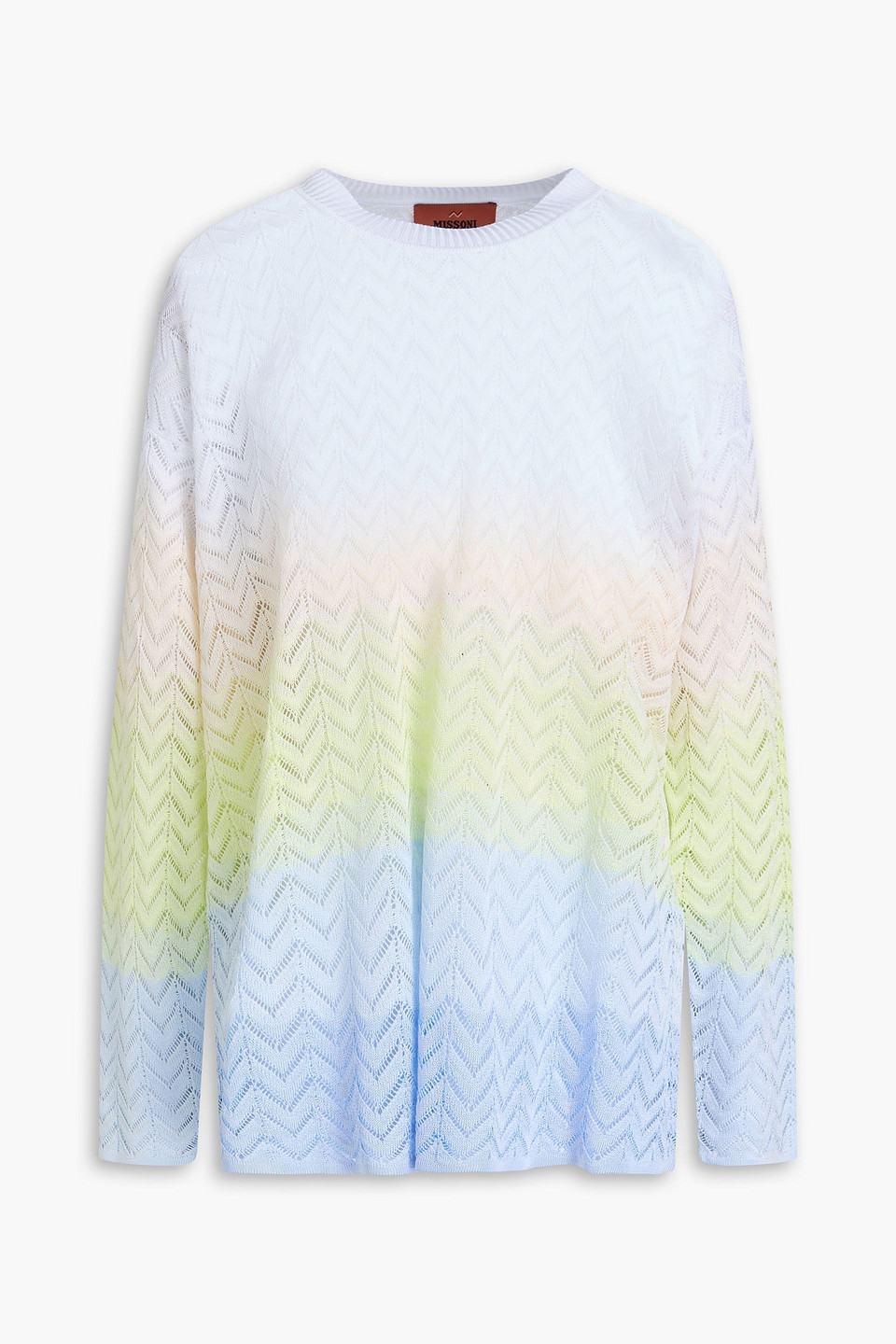 Missoni Dégradé Crochet-knit Sweater In Multi