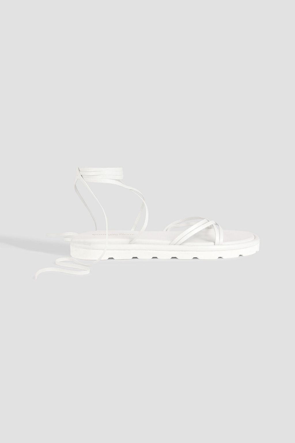 GIANVITO ROSSI Jane lace-up leather sandals | THE OUTNET