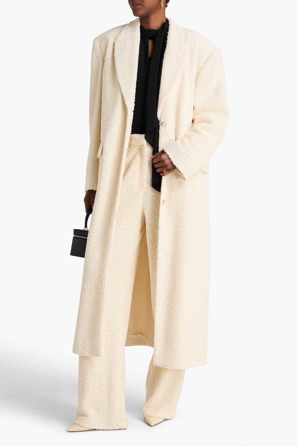  Magda Butrym - Bouclé Coat - Neutral - Fr 34 