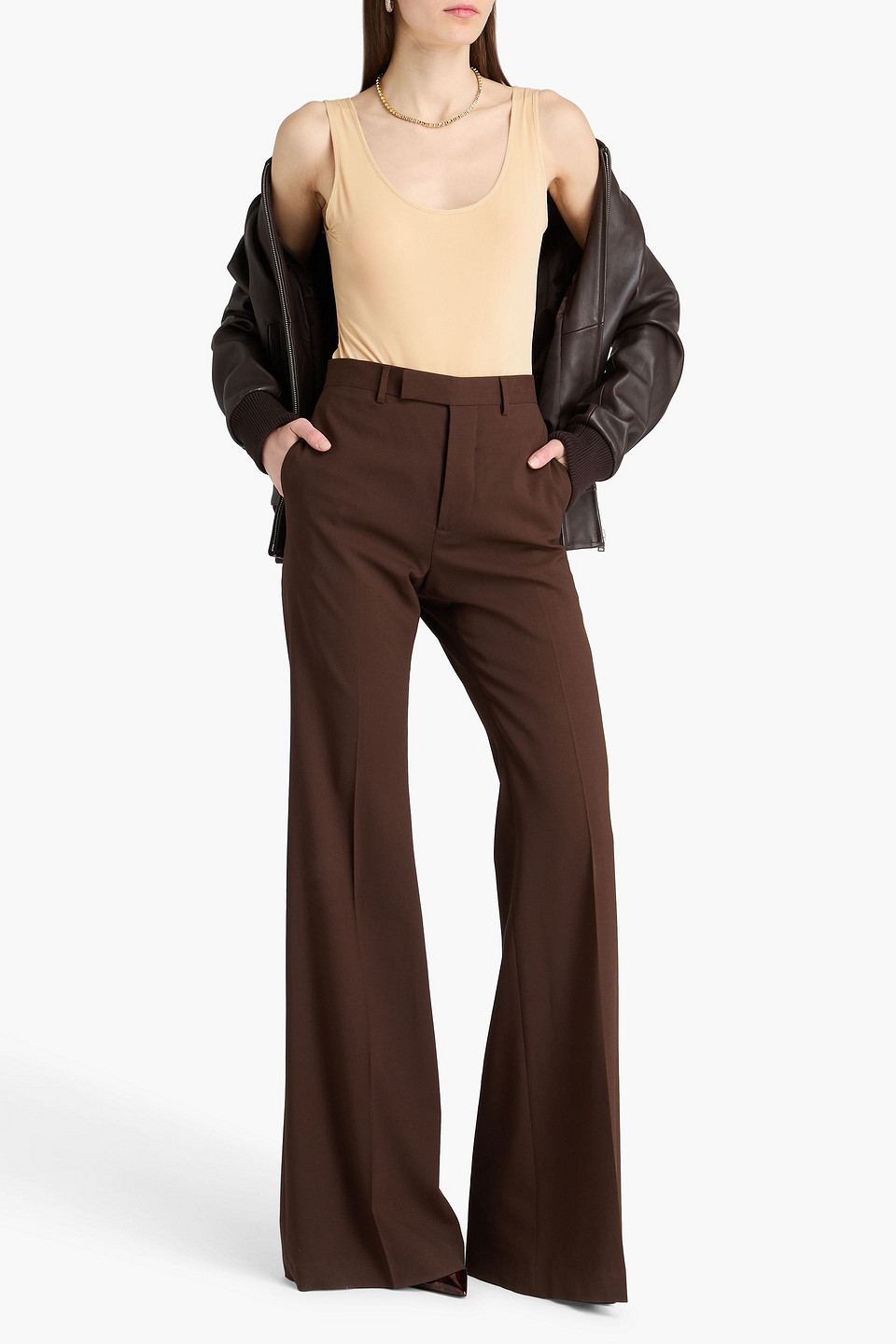  Magda Butrym - Cupro-blend Bodysuit - Neutral - Fr 42 