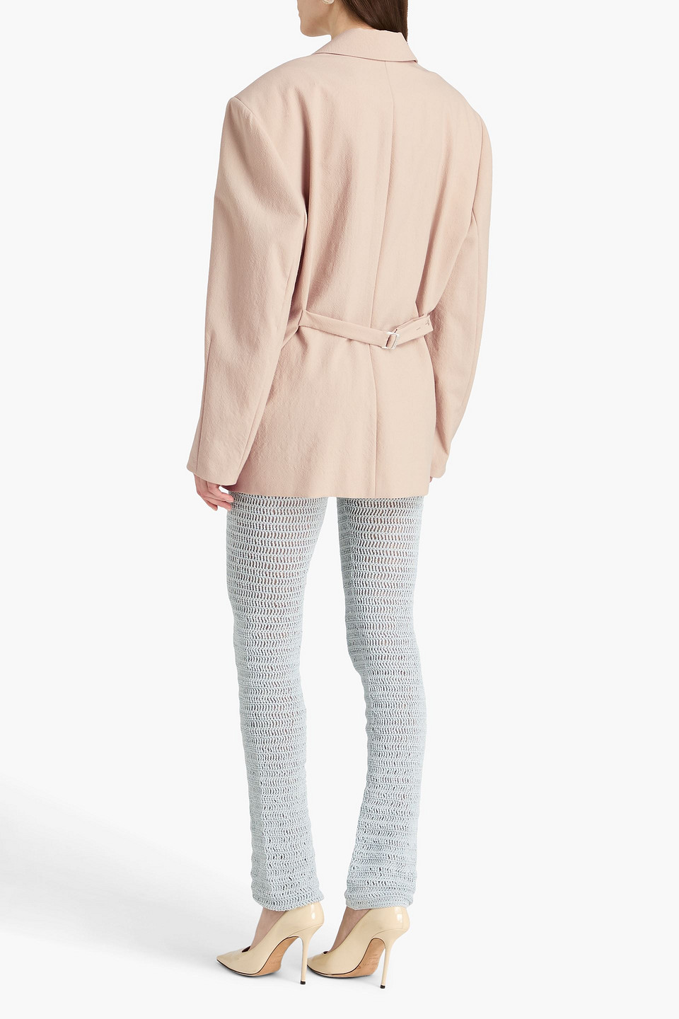  Magda Butrym - Double-breasted Wool Blazer - Neutral - Fr 42 