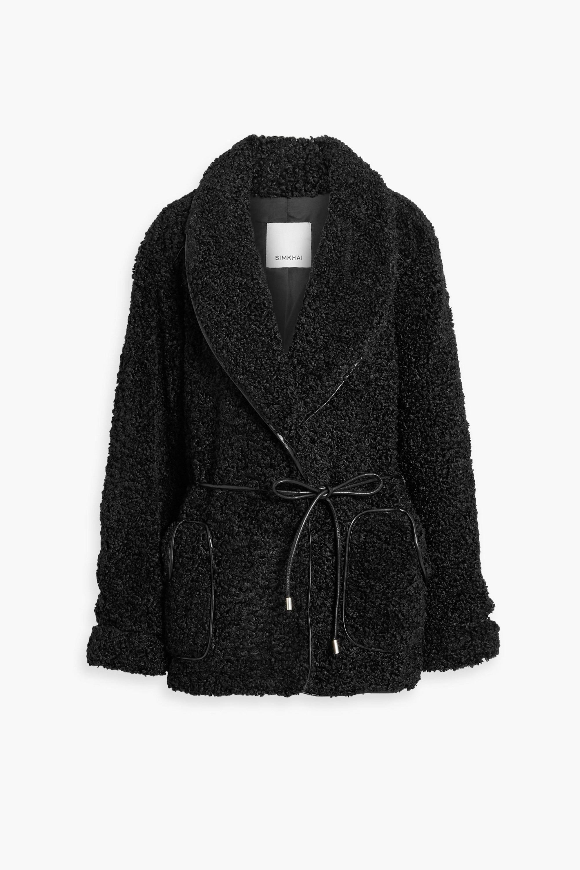 SIMKHAI - Kimia belted teddy fleece jacket | Plush