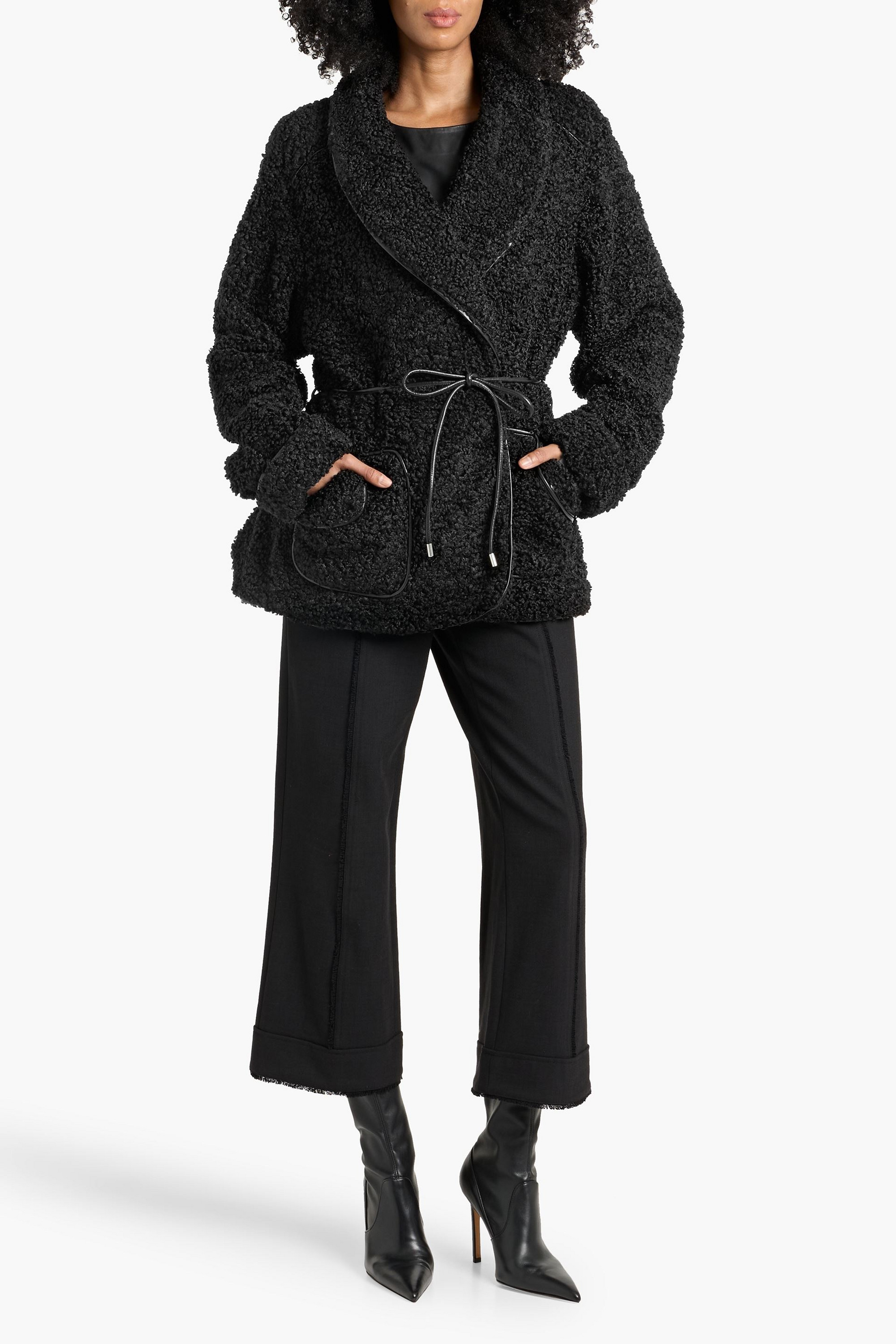Aimi SIMKHAI - Kimia belted teddy fleece jacket | Plush