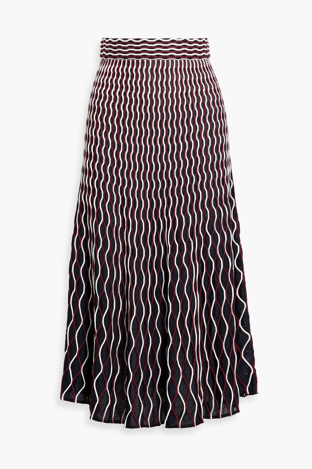 SIMKHAI Aliza jacquard-knit midi skirt | THE OUTNET
