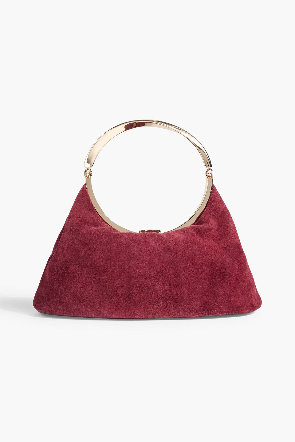 Simkhai Luca Suede Tote In Burgundy