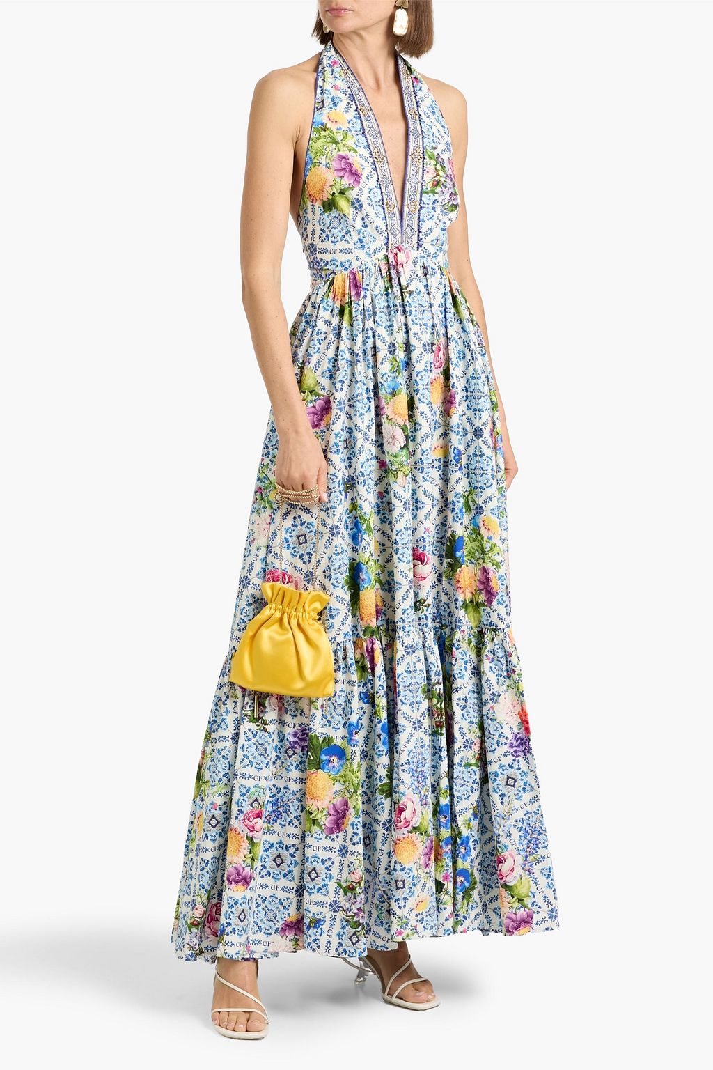 white christmas dresses Staud Camilla Maxi Dress in Black – Mode Sportif main image 0
