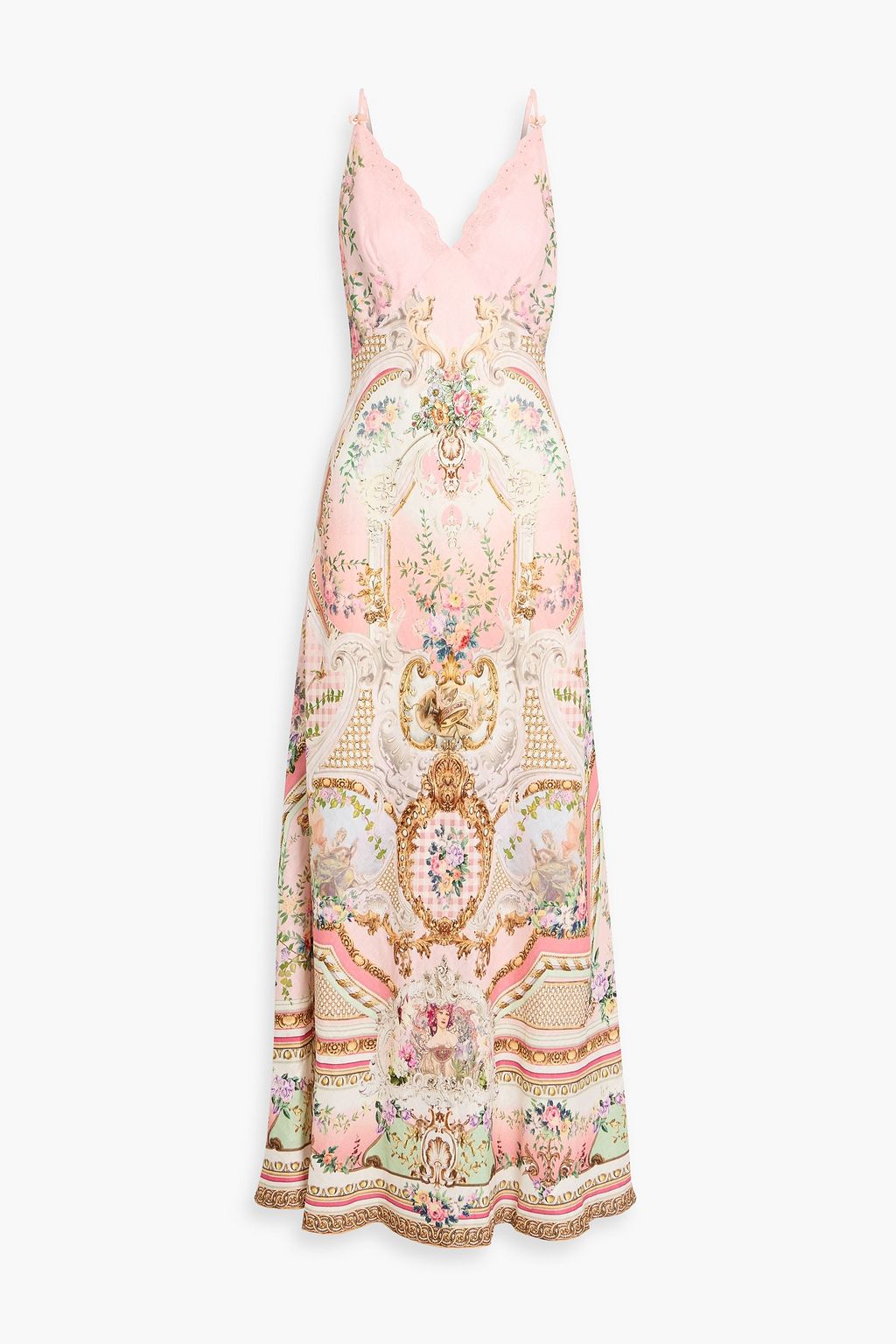 CAMILLA Embellished printed linen maxi dress | THE OUTNET CAMILLA Embellished printed linen maxi dress | THE OUTNET