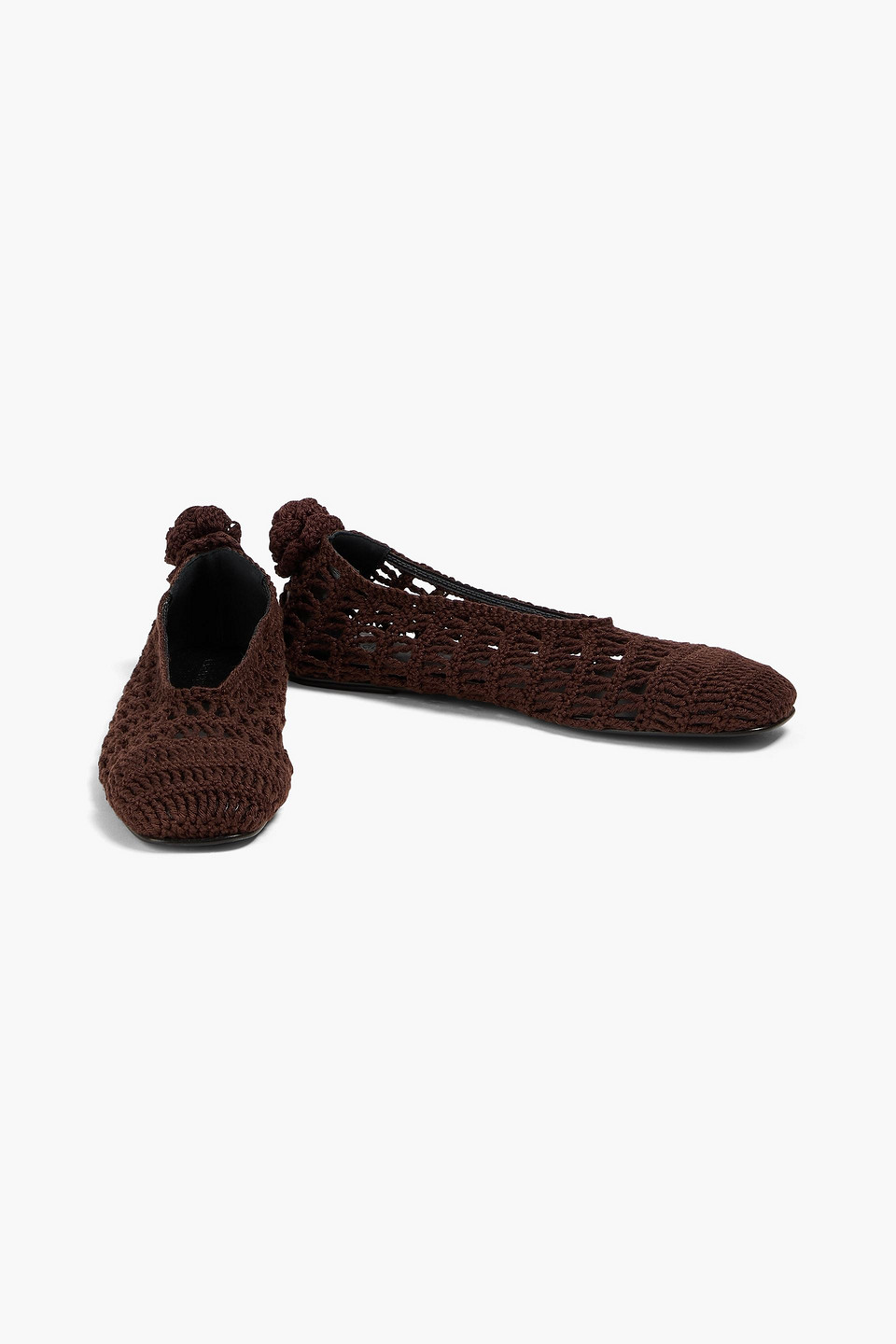  Magda Butrym - Crocheted Ballet Flats - Brown - Eu 38.5 