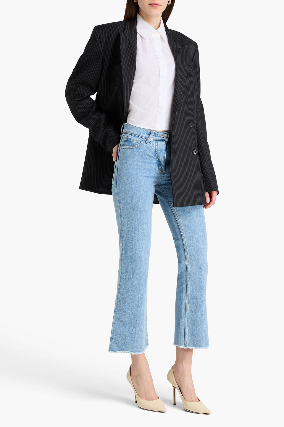  Magda Butrym - Halbhohe Kick-flare-jeans - Blau - Fr 42 