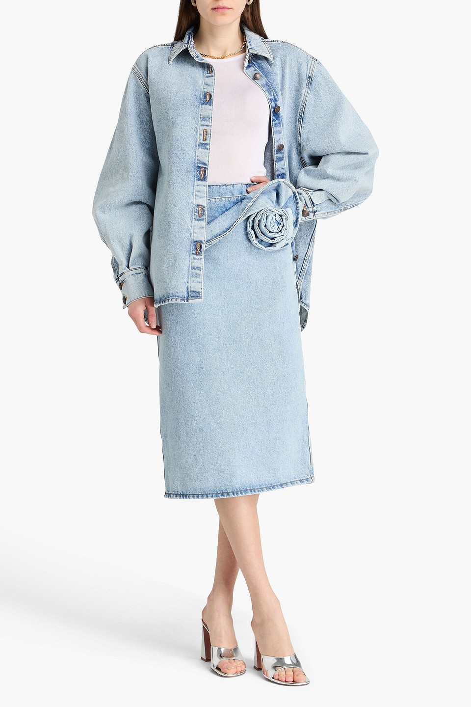  Magda Butrym - Denim Shirt - Blue - Fr 34 