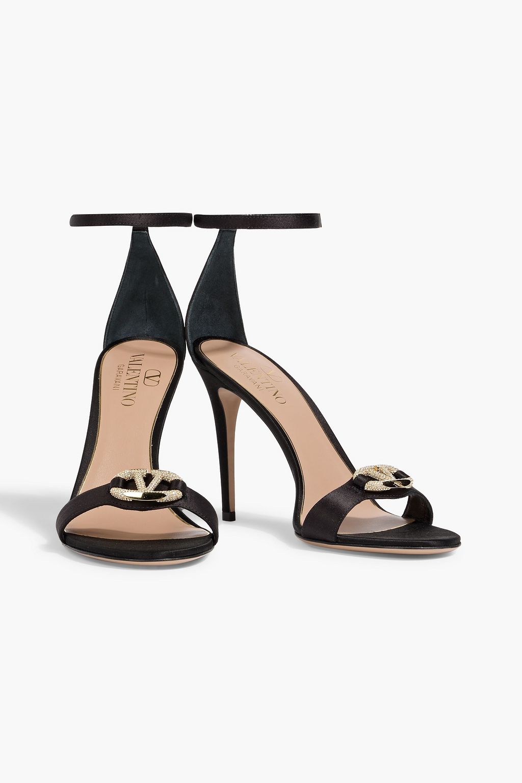 VALENTINO GARAVANI VLOGO satin sandals | THE OUTNET