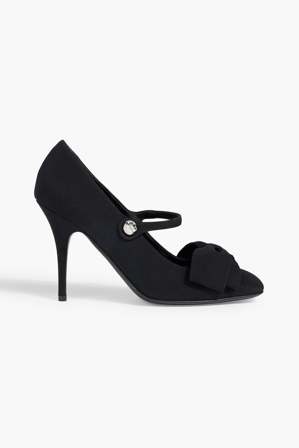 VALENTINO GARAVANI Bowjane 100 crepe Mary Jane pumps | THE OUTNET