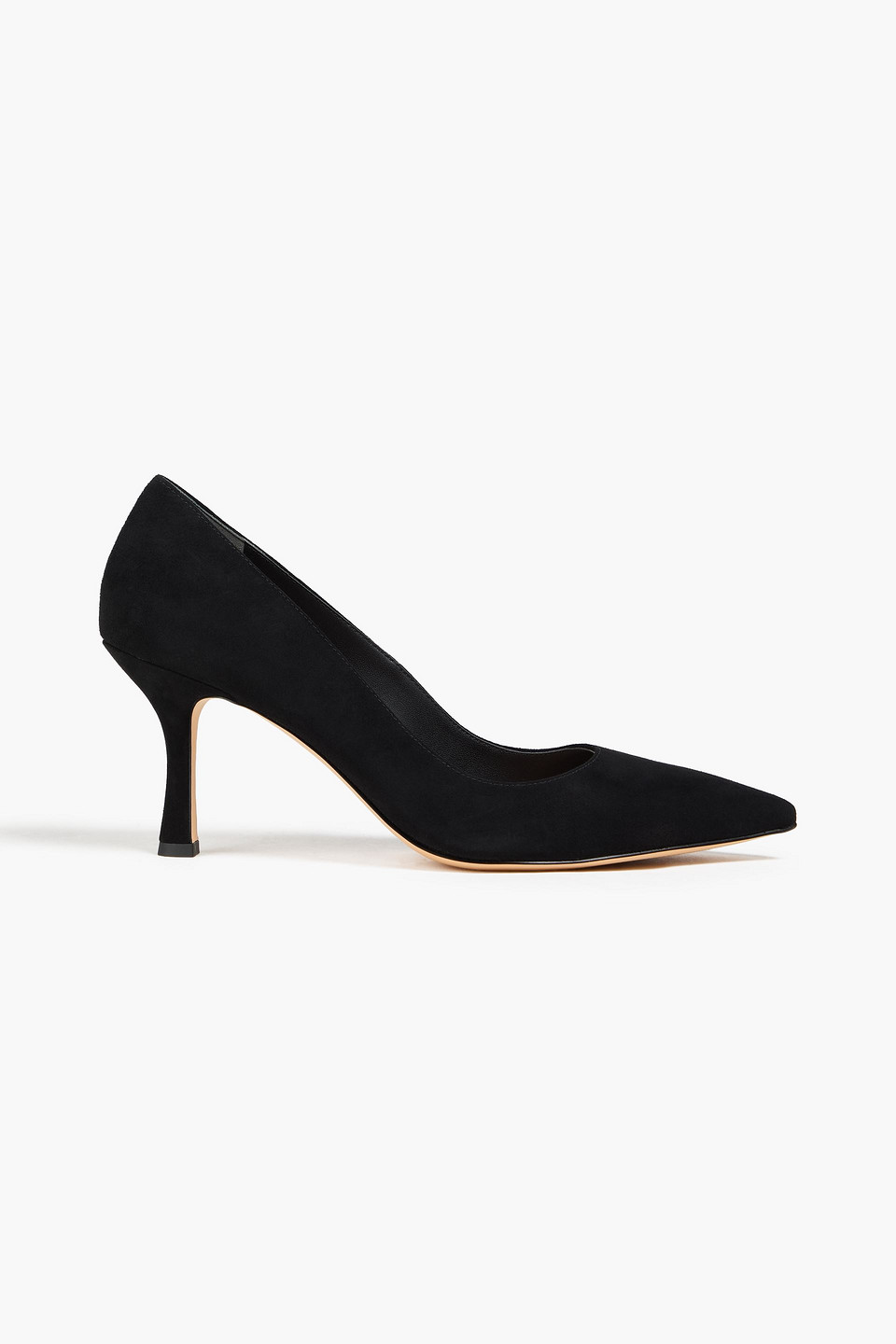 Stuart Weitzman Isla Suede Pumps In Black