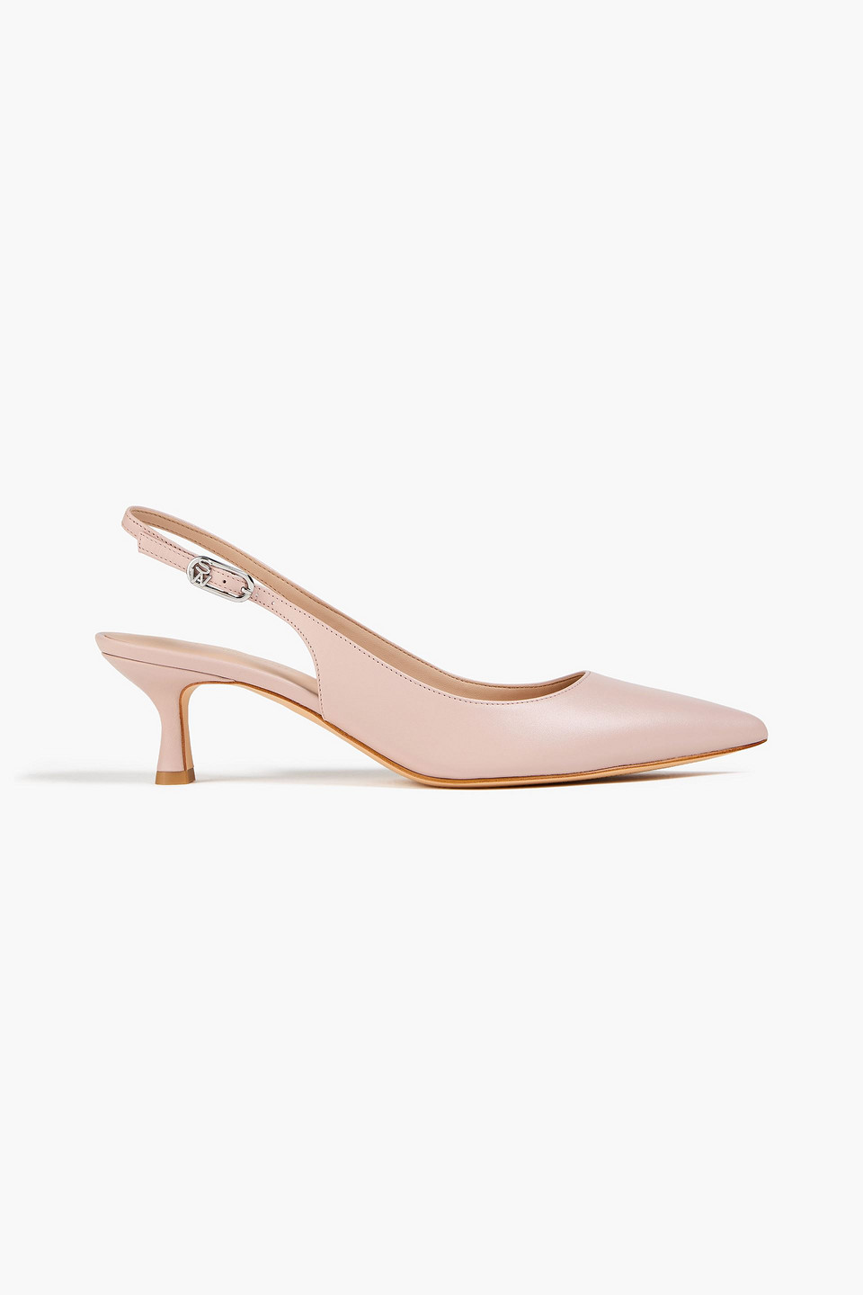 Stuart Weitzman Isla Leather Slingback Pumps In Pink
