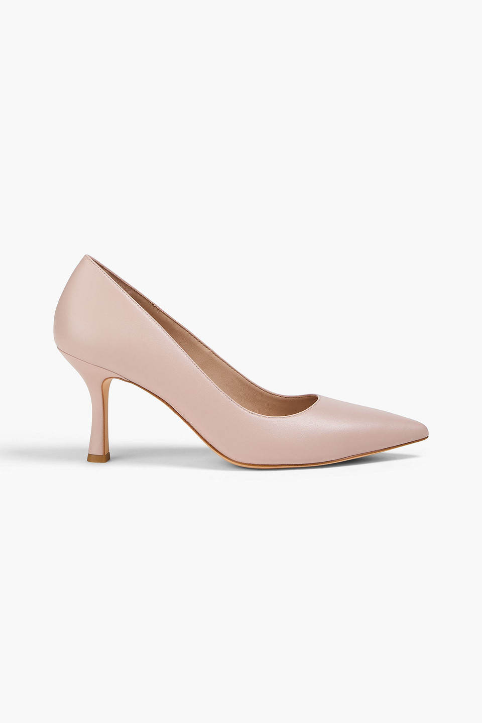 Stuart Weitzman Isla Leather Pumps In Pink