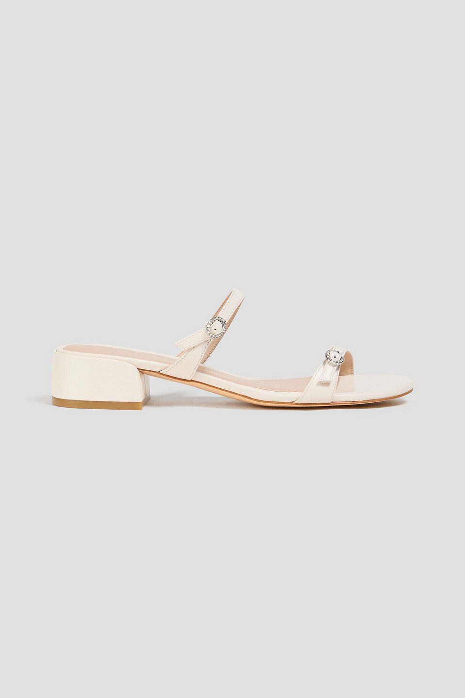 Stuart Weitzman Ginger Leather Mules In Pink
