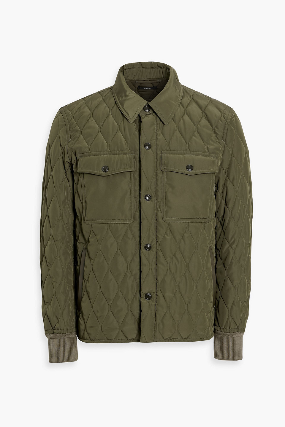 tom ford - quilted shell jacket - green - it 48