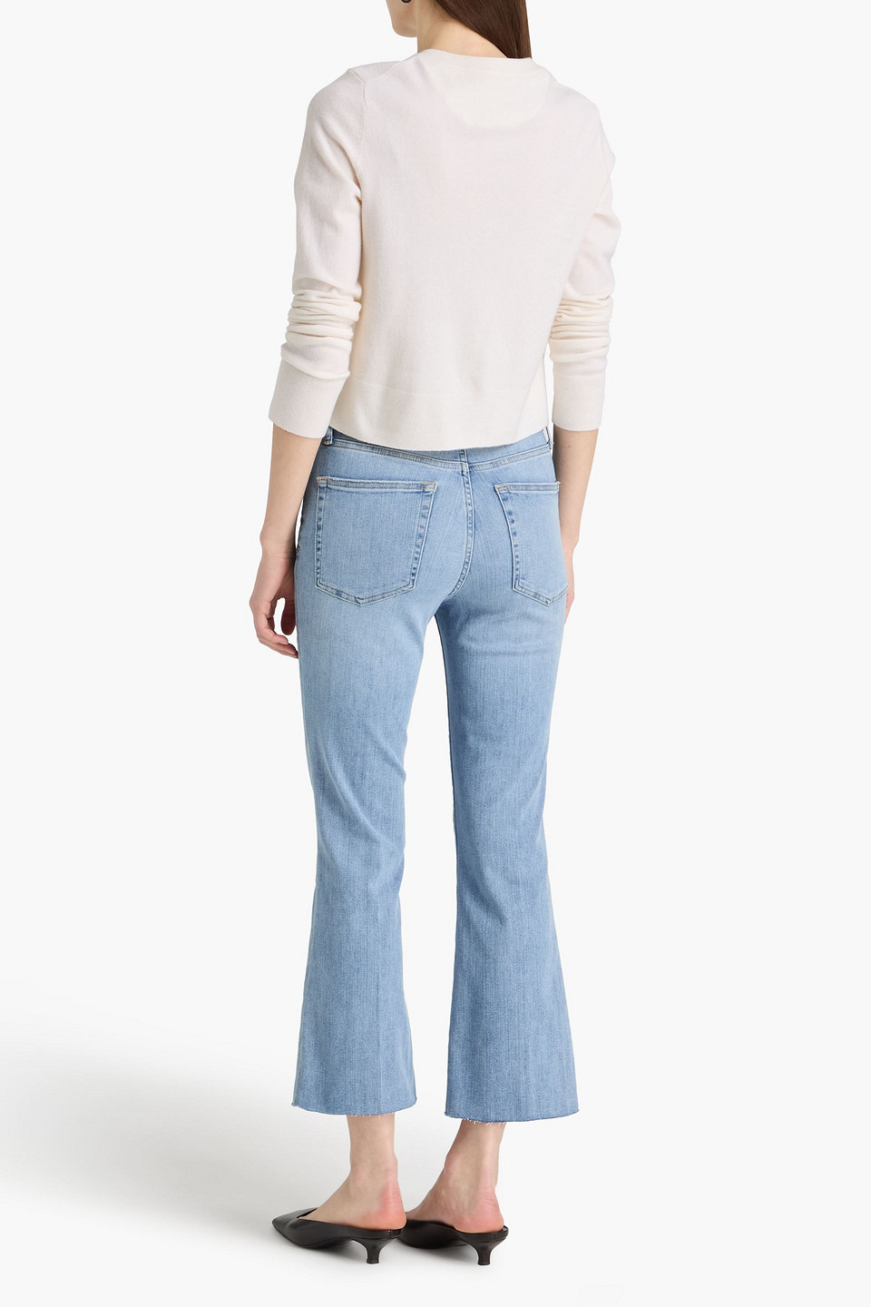  Frame - Le Crop Mini Boot High-rise Bootcut Jeans - Blue - 23 